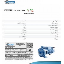 پمپ آب پنتاکس دو پروانه 1.5 اسب مدل CB160/00